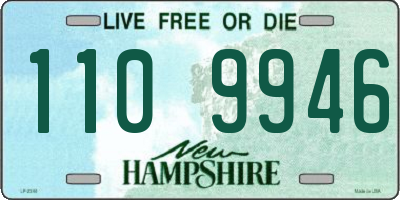 NH license plate 1109946