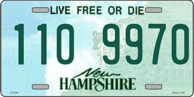 NH license plate 1109970