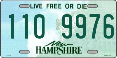 NH license plate 1109976
