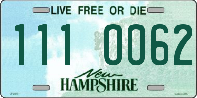 NH license plate 1110062