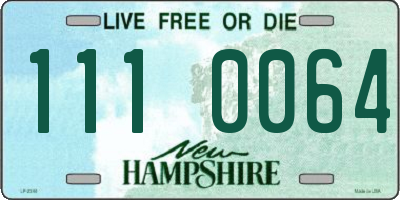 NH license plate 1110064