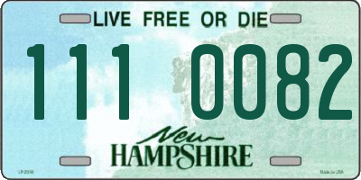 NH license plate 1110082