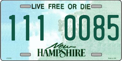 NH license plate 1110085