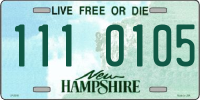 NH license plate 1110105
