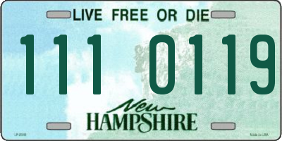 NH license plate 1110119