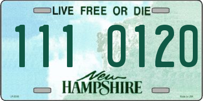 NH license plate 1110120