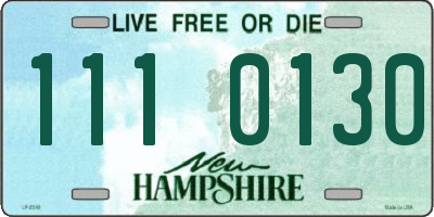 NH license plate 1110130