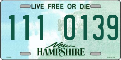 NH license plate 1110139