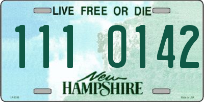 NH license plate 1110142