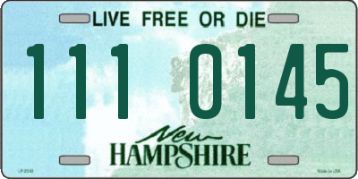 NH license plate 1110145