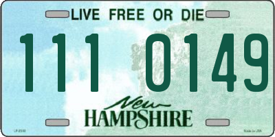 NH license plate 1110149