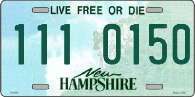 NH license plate 1110150