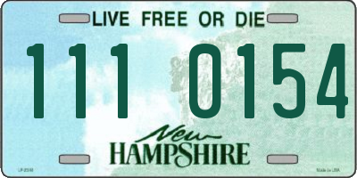 NH license plate 1110154