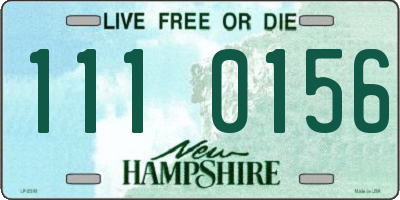 NH license plate 1110156