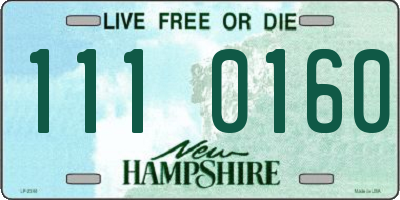 NH license plate 1110160