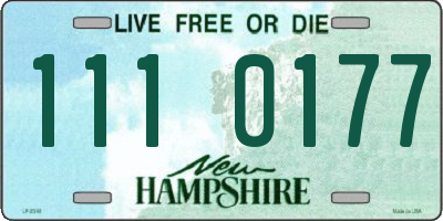 NH license plate 1110177