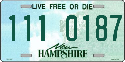NH license plate 1110187