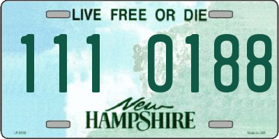 NH license plate 1110188