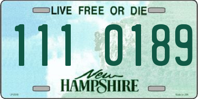 NH license plate 1110189