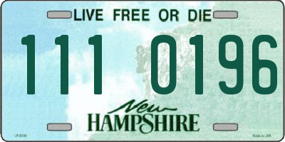 NH license plate 1110196