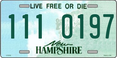 NH license plate 1110197