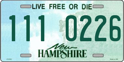 NH license plate 1110226