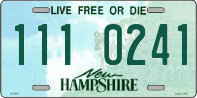 NH license plate 1110241