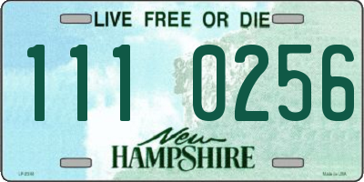 NH license plate 1110256