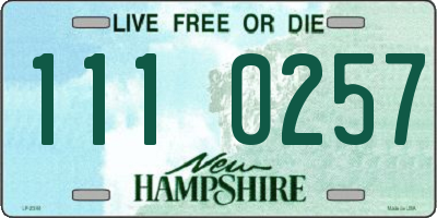 NH license plate 1110257
