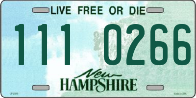 NH license plate 1110266