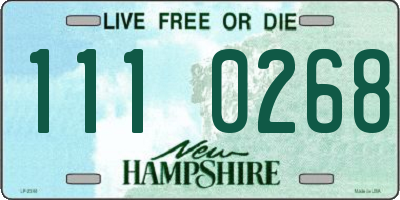 NH license plate 1110268