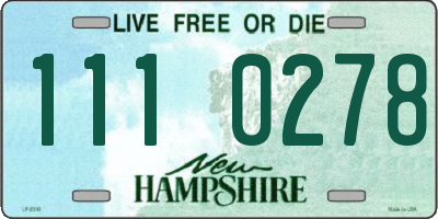 NH license plate 1110278