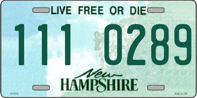 NH license plate 1110289