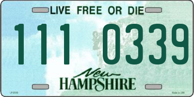 NH license plate 1110339