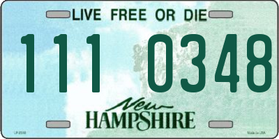 NH license plate 1110348