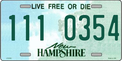 NH license plate 1110354
