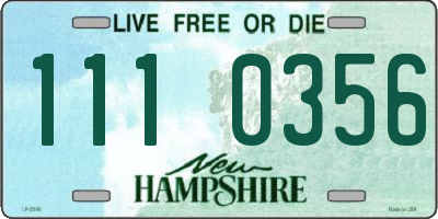 NH license plate 1110356