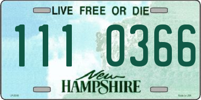 NH license plate 1110366