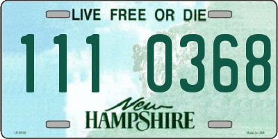 NH license plate 1110368