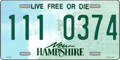 NH license plate 1110374