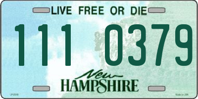 NH license plate 1110379