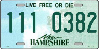 NH license plate 1110382