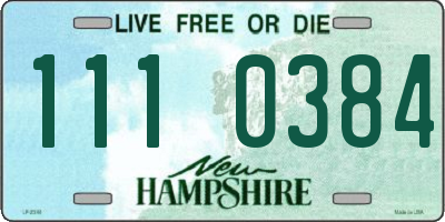 NH license plate 1110384