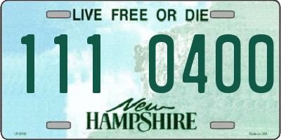 NH license plate 1110400
