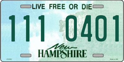 NH license plate 1110401