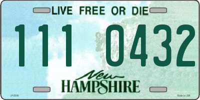 NH license plate 1110432
