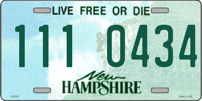 NH license plate 1110434