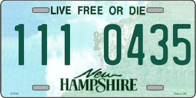 NH license plate 1110435