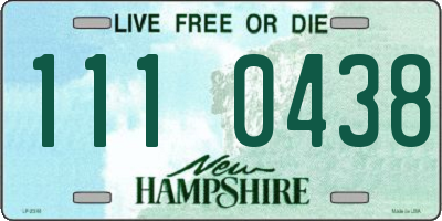 NH license plate 1110438