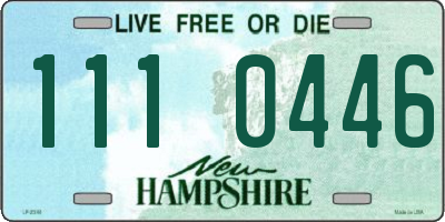 NH license plate 1110446